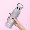 TISHAA Bling Dazzling Stylish Rhinestone Refillable Reusable Stainless Steel Water