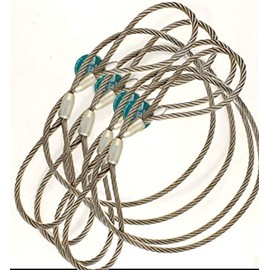 Package - Qty 4 Wire Ropes - 1/4" x 6'