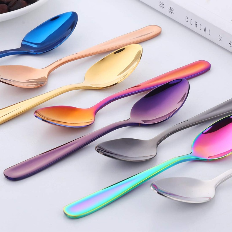 Bisda Tea Spoon, Coffee Spoon, Dessert Spoons, 8 Colors, Set