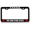 Customola Texas The Lone Star State Texas Map Style Steel