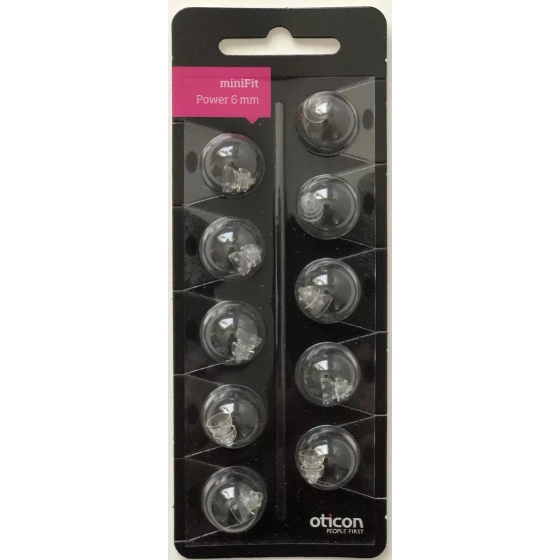 Oticon 1 Pack Oticon miniFit 6mm Power Domes For Hearing