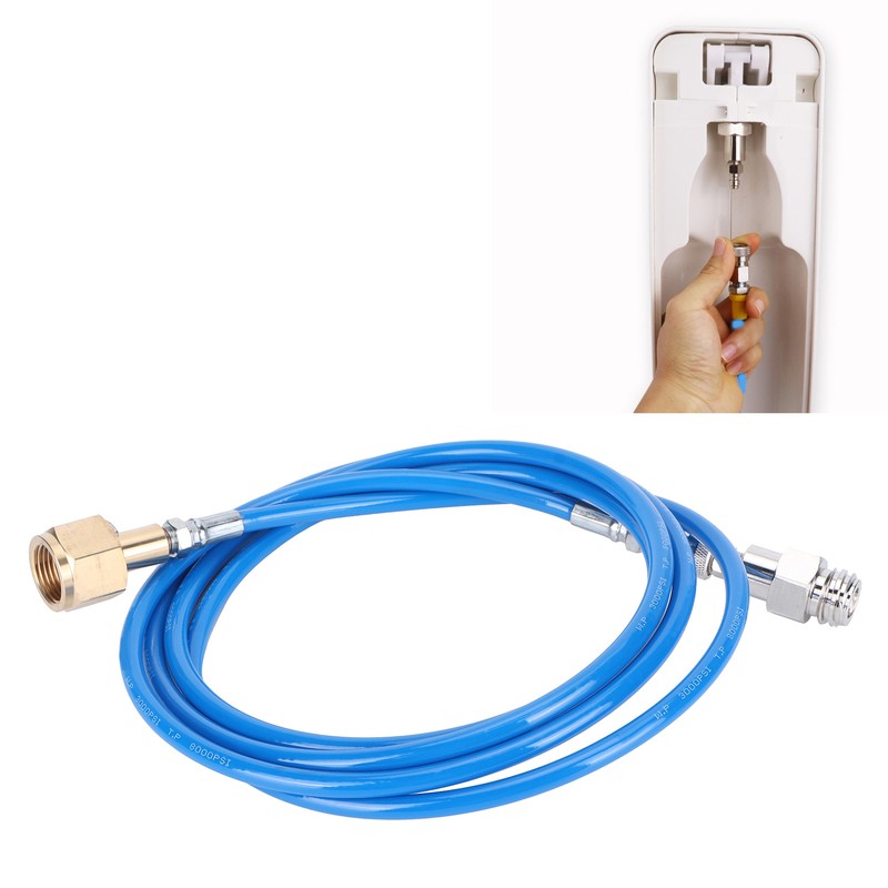 W21.8-14 CO2 Cylinder Refill Adapter with 100in Hose for Filling