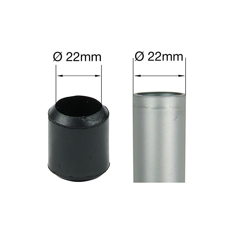 Black Rubber Furniture Feet Stoppers - Many Sizes & Quantities