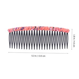 BIUDECO 6pcs Lightweight Plastic Hair Comb Women and Girls Hairdressing Comb with Interleaved Design for All Hair Types Portable Bang Comb for Home and Salon Use