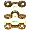 Brass Footman Loop 1 1/16 Inch - 10 Pack