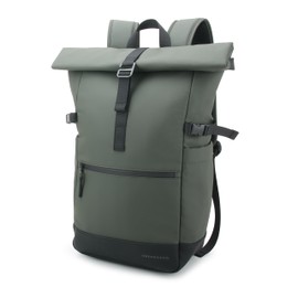 ORENDO&CO Signature Rolltop Backpack (Green)
