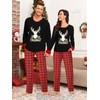 YOPUGEE Couple Pajamas Set Christmas Matching Pjs Xmas Printed Pajamas