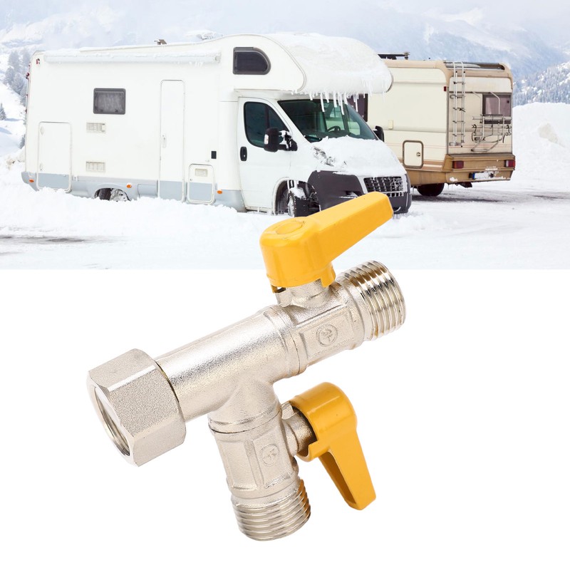 RV 3 Way By Pass Valve 1/2in NPT RV Water