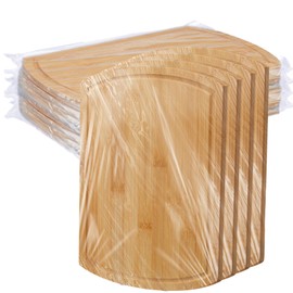 Patelai 12 Pack Large Cutting Boards Bulk Wooden Cutting Board Kitchen Chopping Boards for Crafts DIY Wedding Housewarming Gift (12 x 9 Inch,Bamboo)