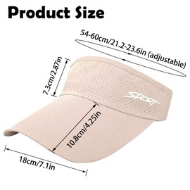 MULIMU 4 Pack Sun Visors for Women's, Sun Hat, Wide-Brimmed Summer Visor, Breathable UV Protection, Adjustable Cap Beach Fishing Sport Visor Black, Black, One Size-Medium