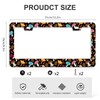 Funny Cute Mushroom License Plate Frame Stainless Steel Metal Auto