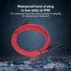 2pcs 12AWG 4mm² Solar Panel Extension Cable Black Red Solar