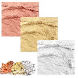 Hoiny Gold Leaf 120 Pieces Imitation Gold Leaf for Crafts for Golding, Painting, Craft Nails and DIY Resin Decoration, 14 x 14 cm