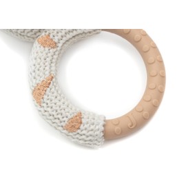 Jollein 101-007-67076 Rattle / Teether Giraffe White / Beige