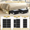 Under Bed Storage with Wheels, 2 Pack Underbed Storage Containers