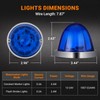 2PCS Watermelon Lights Strobe & Constant Dual Function Blue Auxiliary