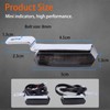 JMTBNO 2x Motorcycle LED Indicator, Sequential Amber Light Mini Indicator
