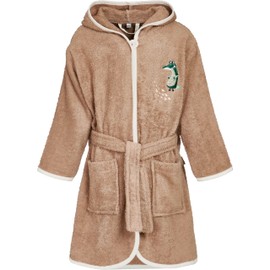 Playshoes Unisex Children's Dressing Gown Bathrobe, brown, 98-104