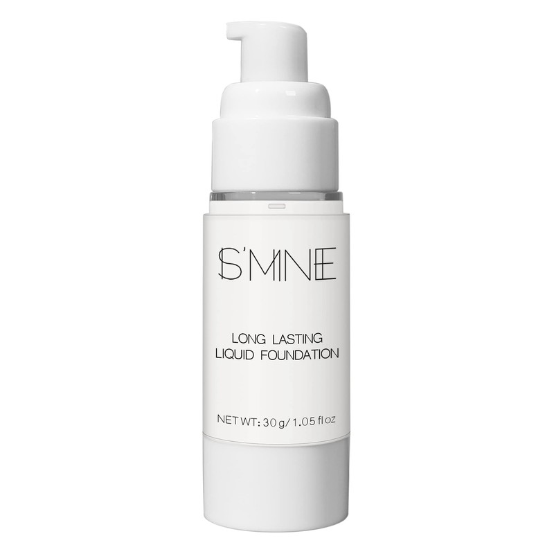 IS'MINE White Liquid Foundation Makeup, Matte Flawless Finish Foundation, Vegan