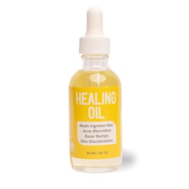 Sugaring NYC Healing Oil after Sugaring Heals Ingrown Hairs, Acne Blemishes. Razor Bumps and Skin Discoloration.