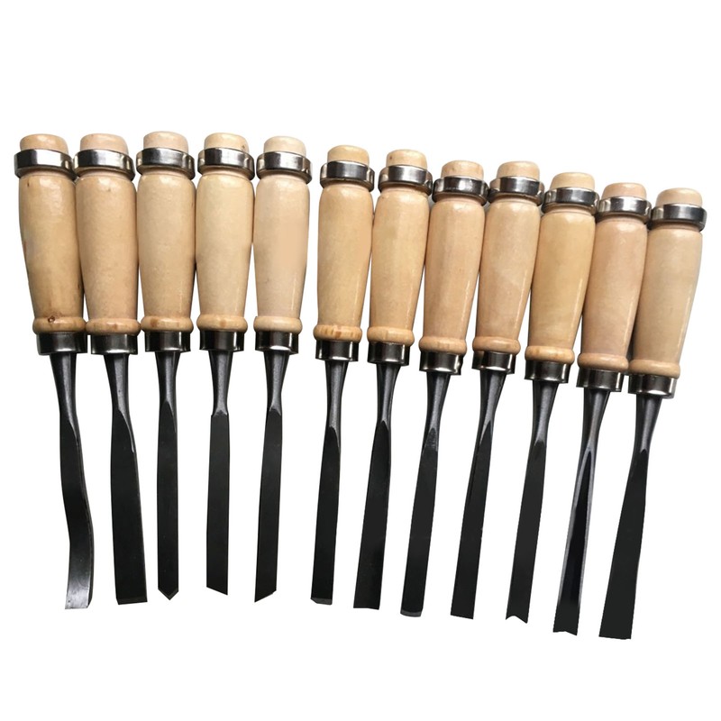 Wood Carving Chisel Set Polished Comfortable Hand Feel Practical Portable