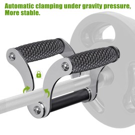 Kipika Wall Mount Landmine Attachment and V Bar Row Landmine Handle Set for Olympic Barbell Bars - Versatile and Space Saving Strength Training Equipment for Home Gym