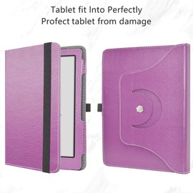 MAMA MOUTH Case for Onyx Boox Go 6,360 Degree Rotating With Premium PU Leather Sleeve Cover for Onyx Boox Go 6 / Onyx Boox Poke 5 / Boox Poke 5S 6 Inch Tablet,Purple