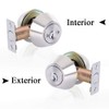 Rulart Double keyed Deadbolt Lock - Keyed on Both Sides,