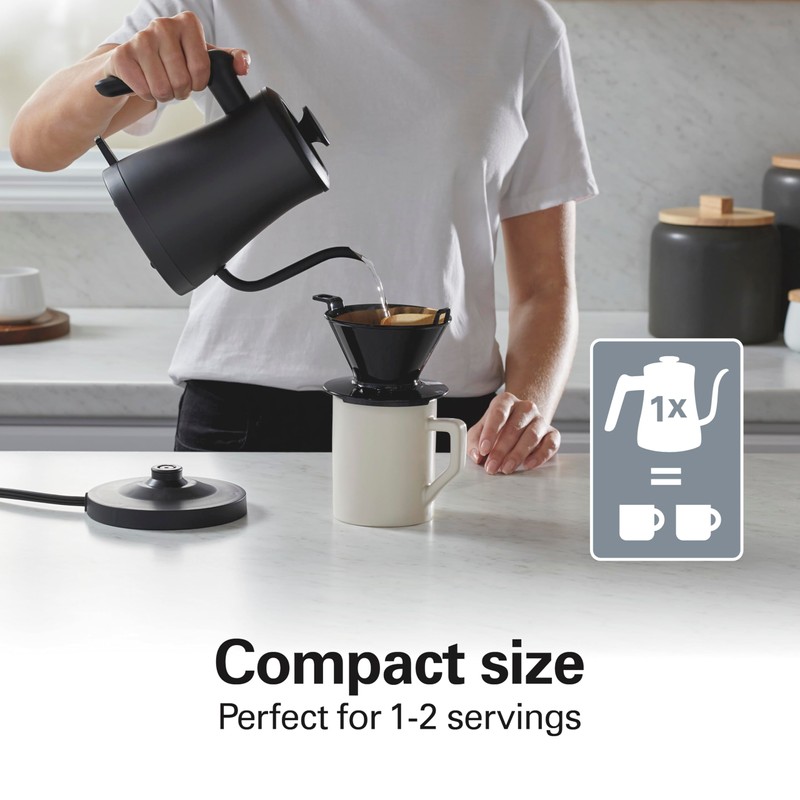Hamilton Beach Compact 20 oz. / 0.6 Liter Gooseneck Electric