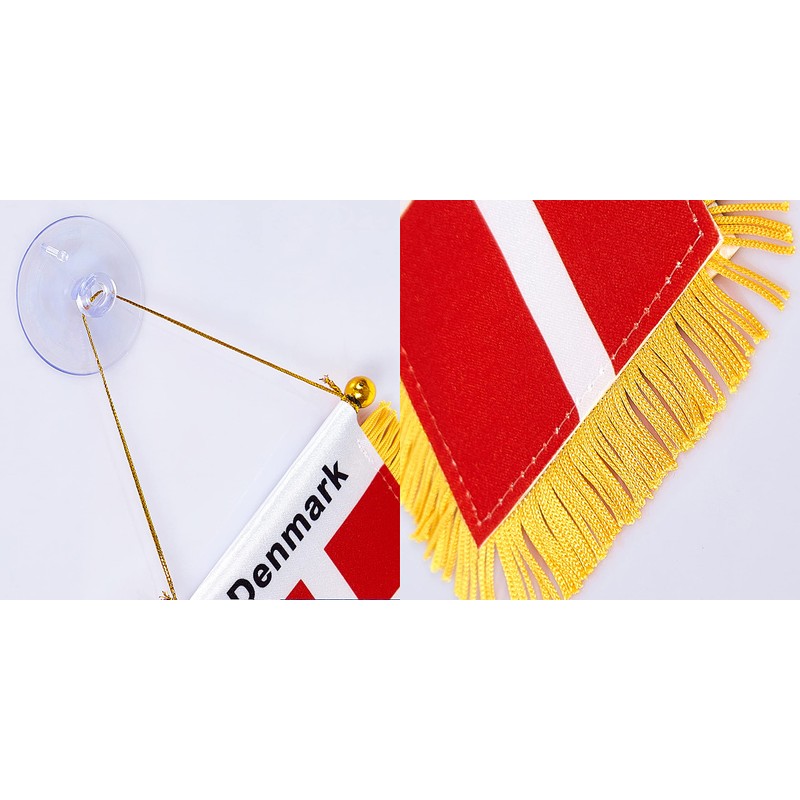 WXTWK National car window hanging flag (Denmark)