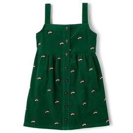 Gymboree,and Toddler Embroidered Sleeveless Skirtall Jumpers,Green Reindeer,6