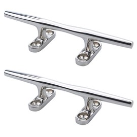MIZUGIWA Boat Cleat Stainless Steel 4 inch Marine Dock Cleat Open Base Pack of 2
