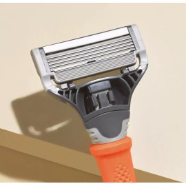 Blade Harry's Men's Razor Blades 2 Count Refills & Handle Travel Cover German blades,