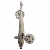 Nautical Tropical Imports Dolphin Door Knocker Cast Iron with Distressed Cream Finish