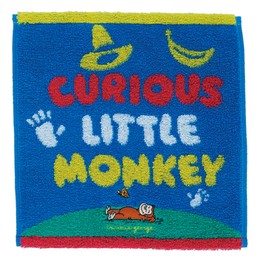 Marushin 4765033300 Hand Towel, Curious George, Colorful Little Monkey, George, Anime, Monkey, Girls, Boys, Towel, Mini Towel, Towel Handkerchief, Cotton
