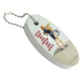 GRAPHICS & MORE Put On Your Big Girl Panties and Deal With It Funny Humor Floating Keychain Oval Foam Fishing Boat Buoy Key Float