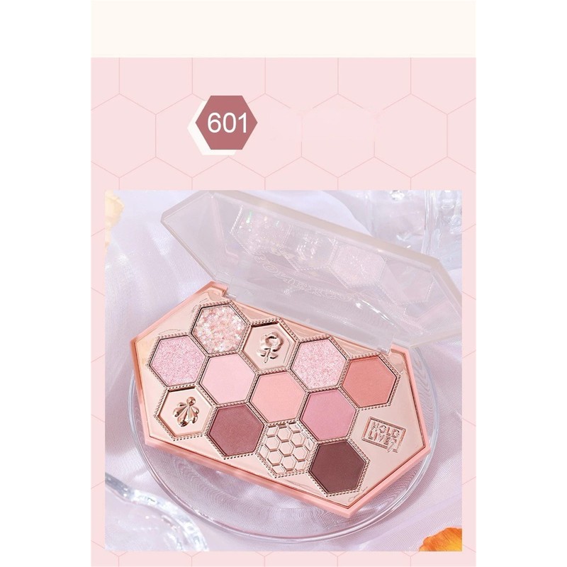 YAYAMIYA Cute Honeycomb 12 Color Makeup Palette, Eye Shadow Palette,
