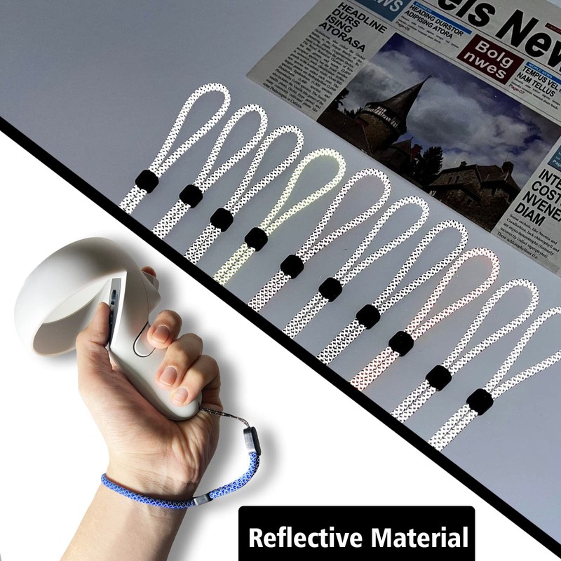 Improved Replacement Reflective Wrist Straps for Oculus Quest 2 Gen