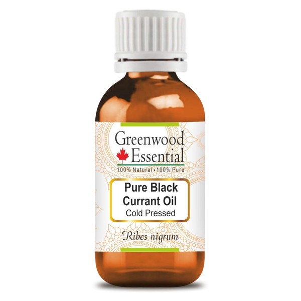 Greenwood Essential Pure Black Currant Oil (Ribes nigrum) 100% Natural Therapeutic Grade Cold Pressed for Personal Care 15ml (0.50 oz)