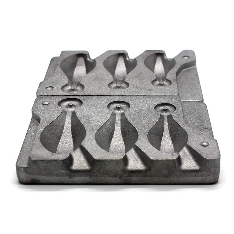 Adygil Bank Sinker Mold with 3 Cavities and 4.5.6-Ounce,Without Handle