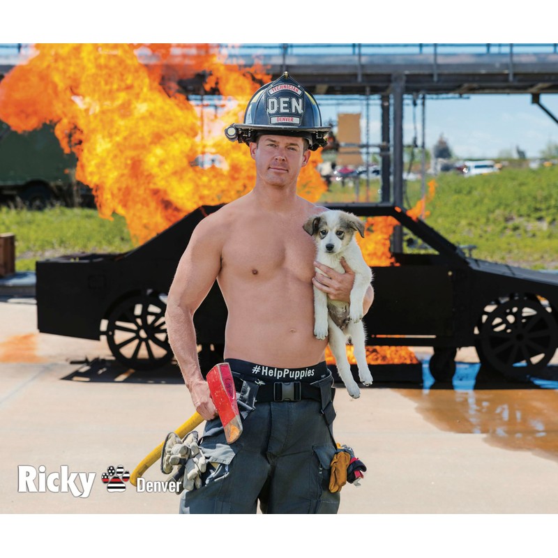 2026 Fire Rescue Dogs Calendar | Sexy Firefighter Calendar with