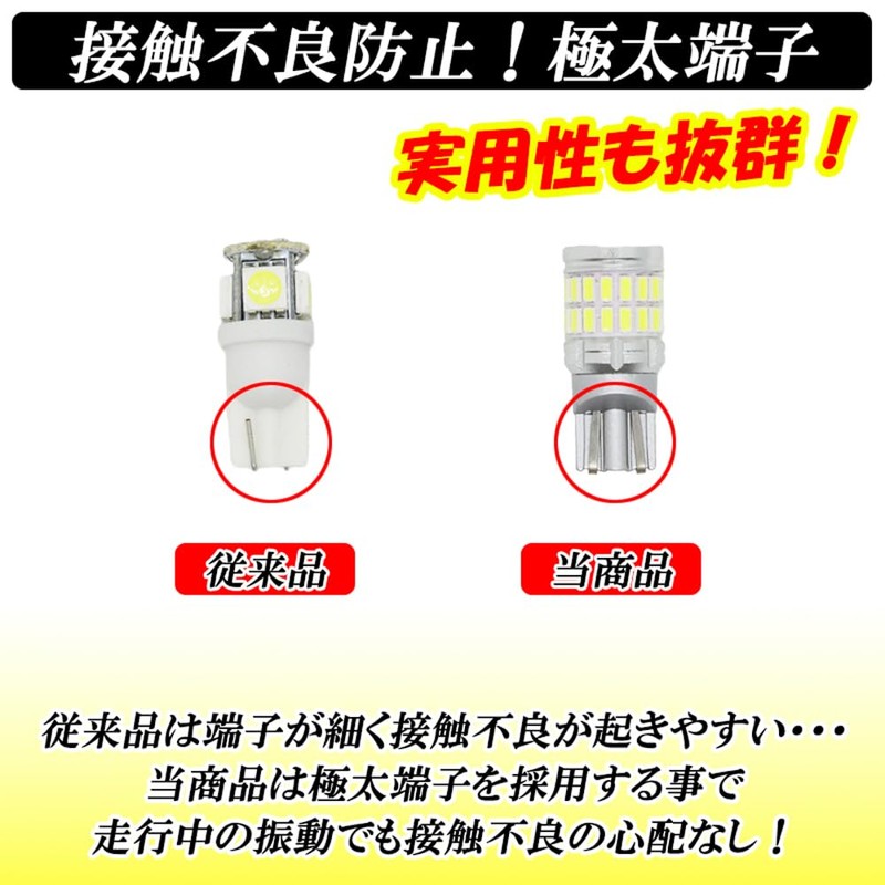 DSIC T10 LED Position Lamp, Explosive Light, 1,000 LM, White,
