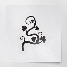 ANGDEST CLUB Decal Stickers of Pumpkin Vine Silhouette (Black) Premium Waterproof Vinyl Decal Stickers for Laptop Phone Accessory Helmet Car Window Mug Tuber Cup Door Wall Decoration USCSKUS01179aBL