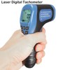 Digital Photo Tachometer LCD Display Non-Contact Speedometer 2.5-99999RPM Motor Tachometer