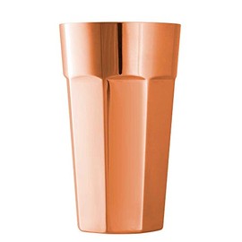 Octagonal Copper Boston Cup 50cl - 17oz Copper Plated Japanese Steel Cocktail Shaker Tin