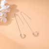 SLUYNZ 925 Sterling Silver Wave Cuff Earrings Wrap Tassel Earrings