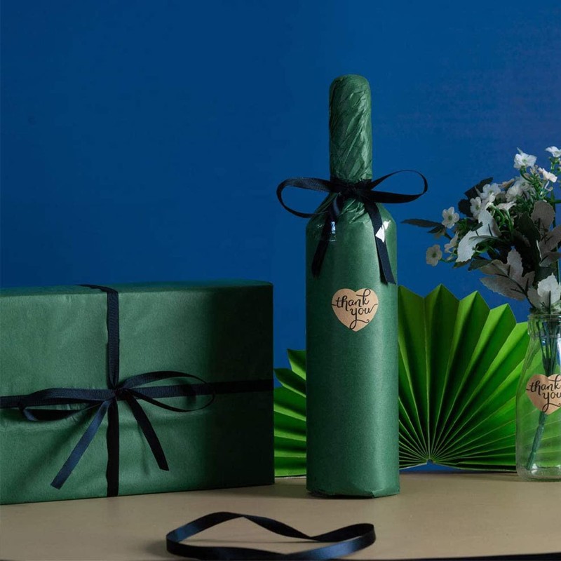 50 Sheets Dark Green Premium Gift Tissue Paper Sheets 50