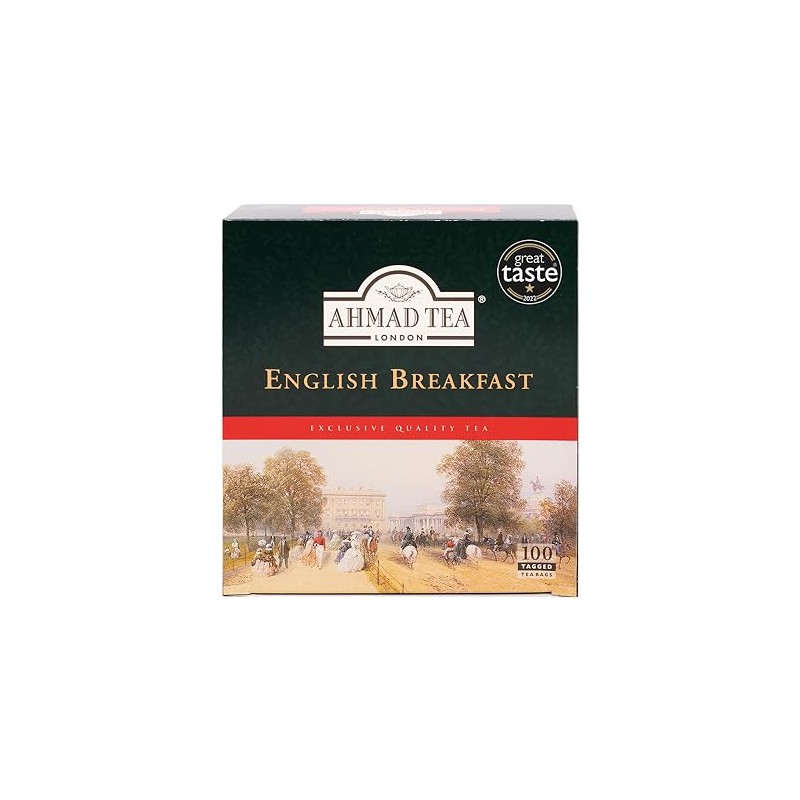 Ahmad Tea Black Tea, English Breakfast Teabags, 100 ct -
