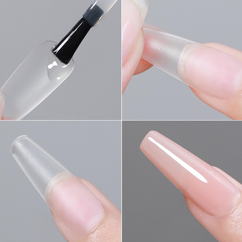 VitalBloom Nail Tips, Ultra Thin, Short Frost, Natural Fit, Heavy