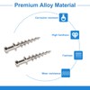 INCREWAY Picture Screws, 30Pcs Double-Headed Bear Claw Hangers Heavy Duty